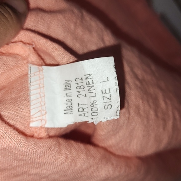 Valentina Naldi Shift Dress Size Large Linen Italian Made - Picture 6 of 8